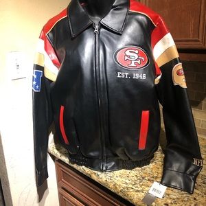 San Francisco 49er leather jacket
